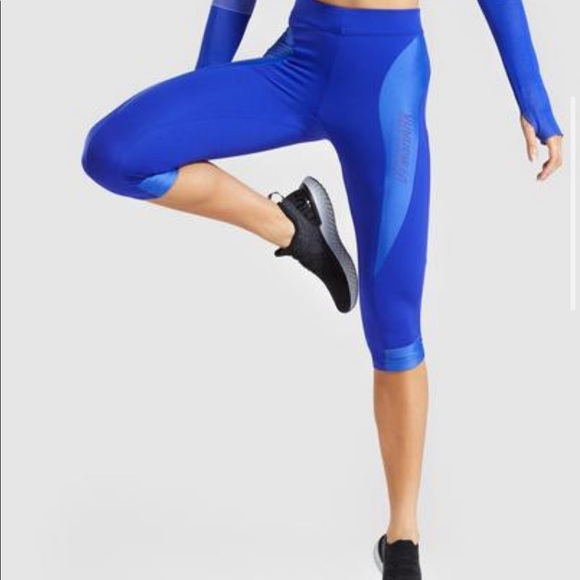 Gymshark turbo compression leggings cobalt blue size small - Picture 3 of 11